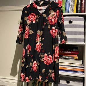 Cute black floral dress